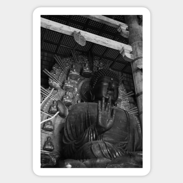 Buddha. Todai-ji, Nara, Japan Sticker by IgorPozdnyakov